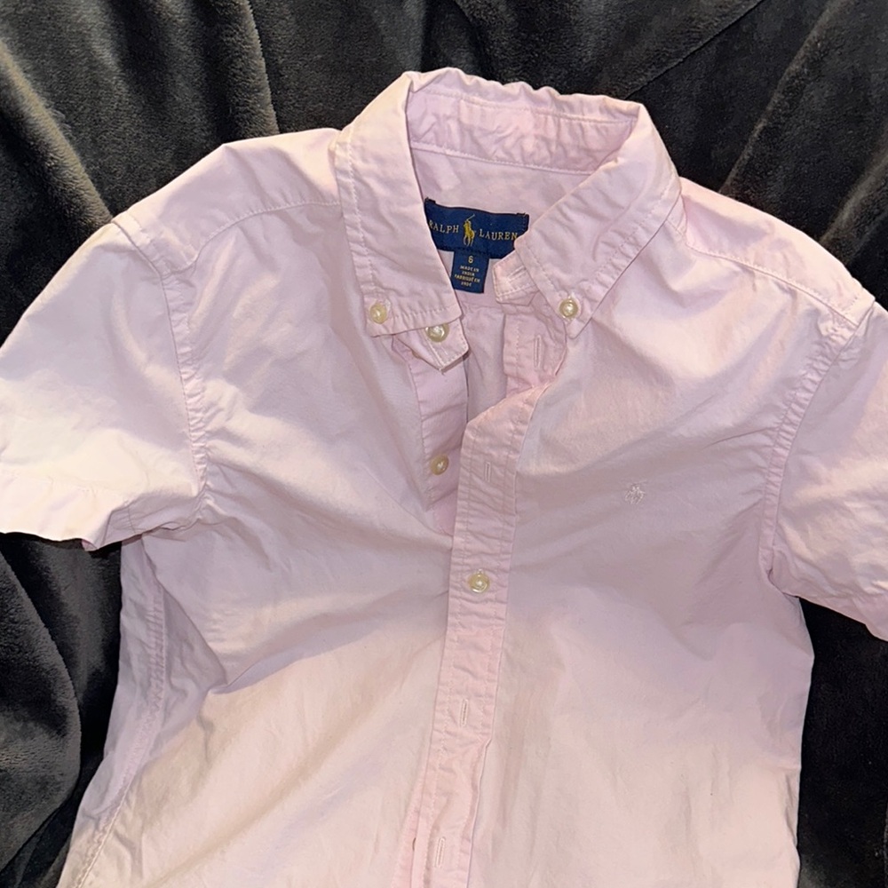 Ralph Lauren Light Pink Short Sleeve Shirt